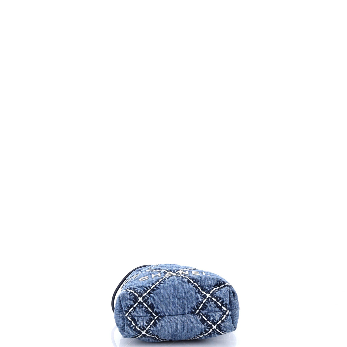 22 Chain Hobo Quilted Stitched Denim Mini