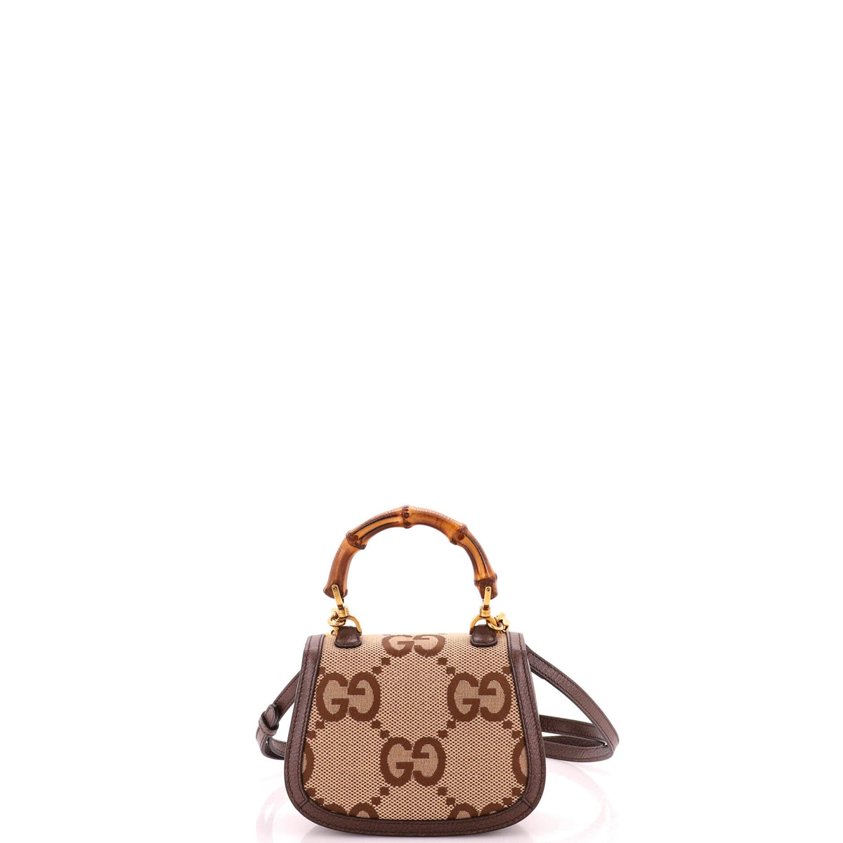 Bamboo 1947 Top Handle Bag Jumbo GG Canvas Mini