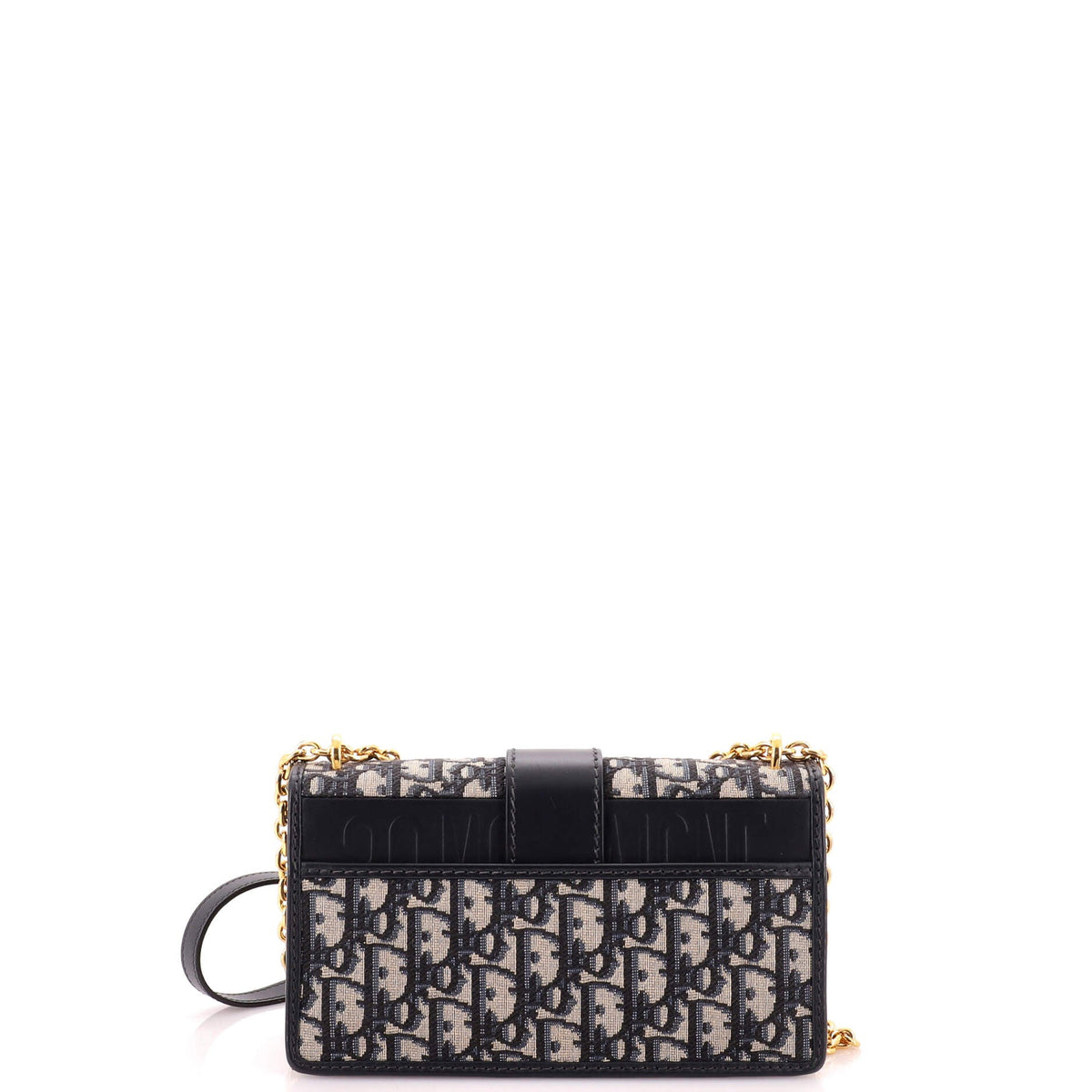 30 Montaigne Chain Flap Bag Oblique Canvas East West