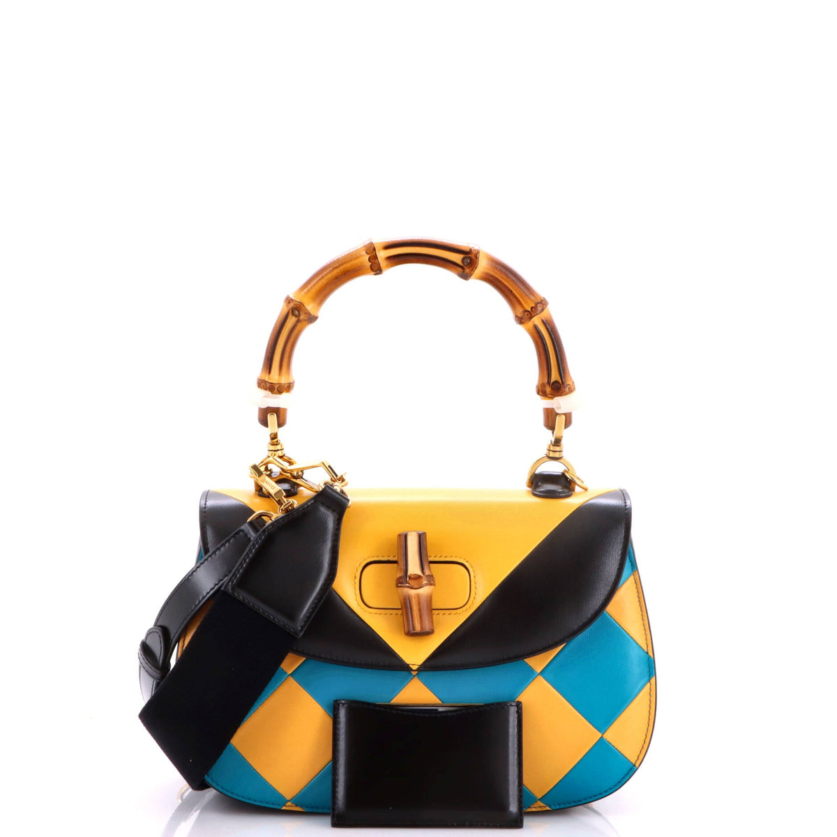 Bamboo 1947 Top Handle Bag Limited Edition Geometric Print Leather Medium