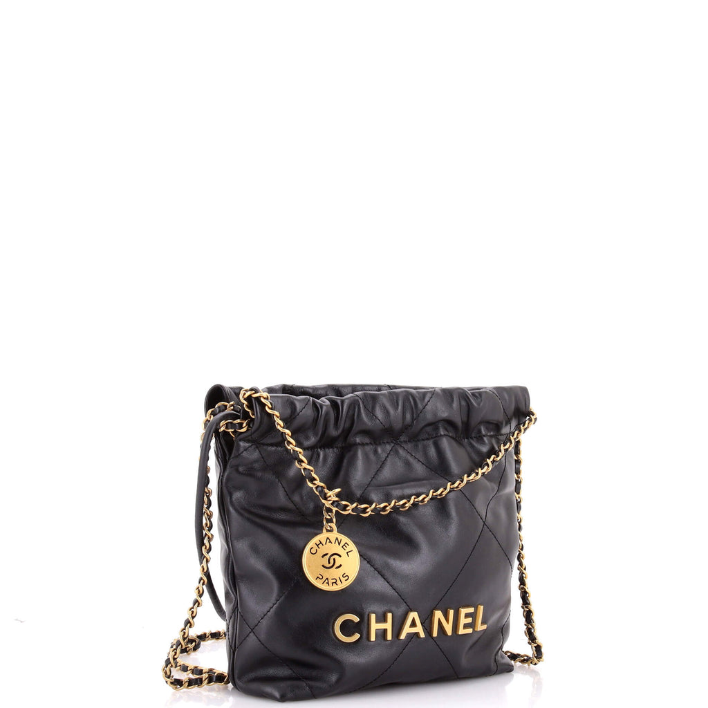 22 Chain Hobo Quilted Calfskin Mini