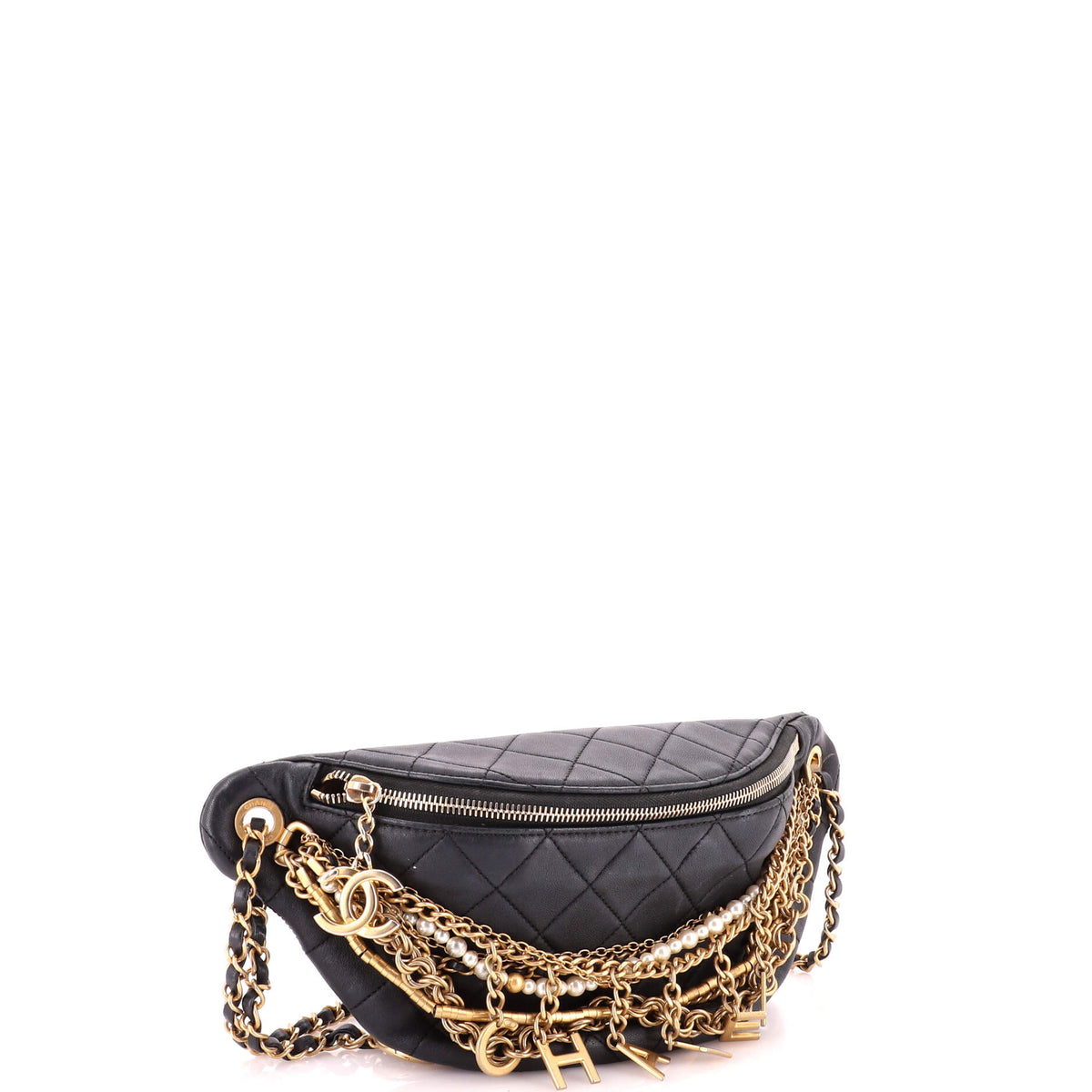 All About Chains Waist Bag Quilted Lambskin