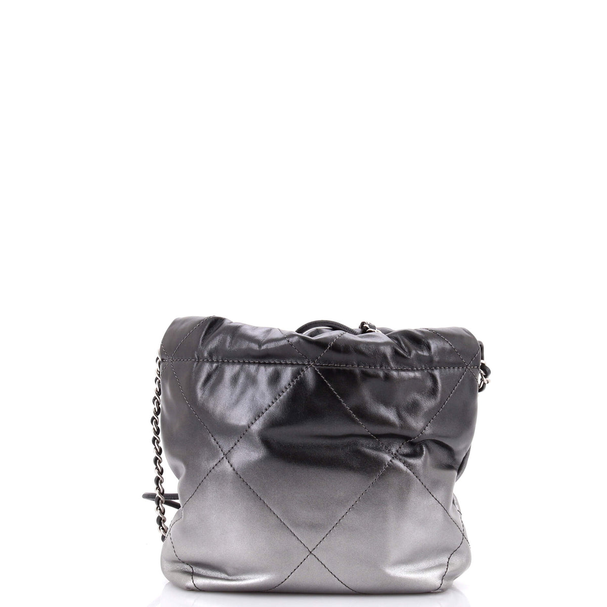 22 Chain Hobo Quilted Metallic Degrade Calfskin Mini