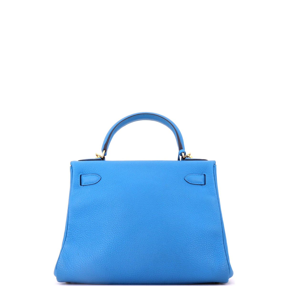 Kelly Handbag Bleu Zanzibar Togo with Gold Hardware 28