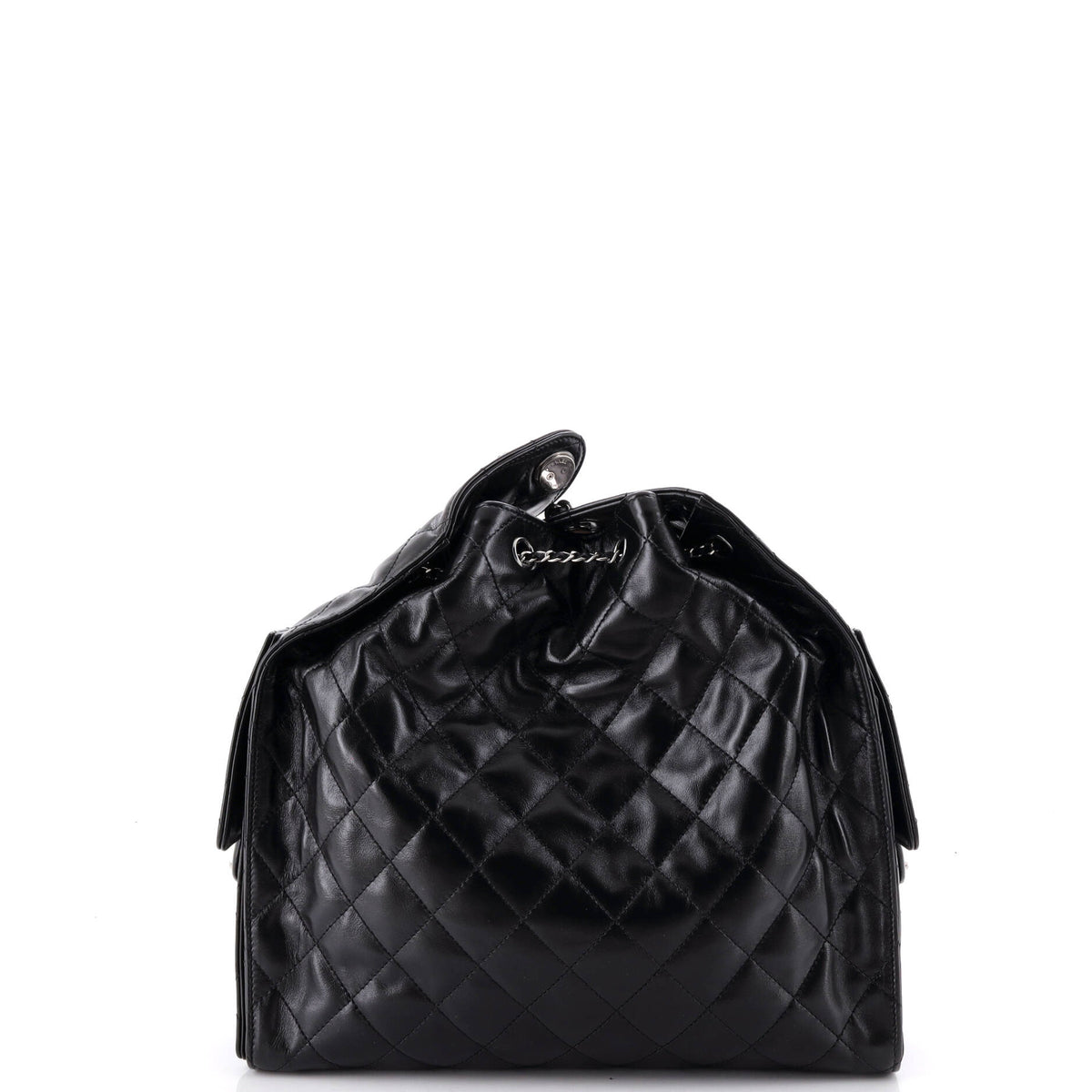 25 Hobo Bag Quilted Shiny Crumpled Calfskin Medium