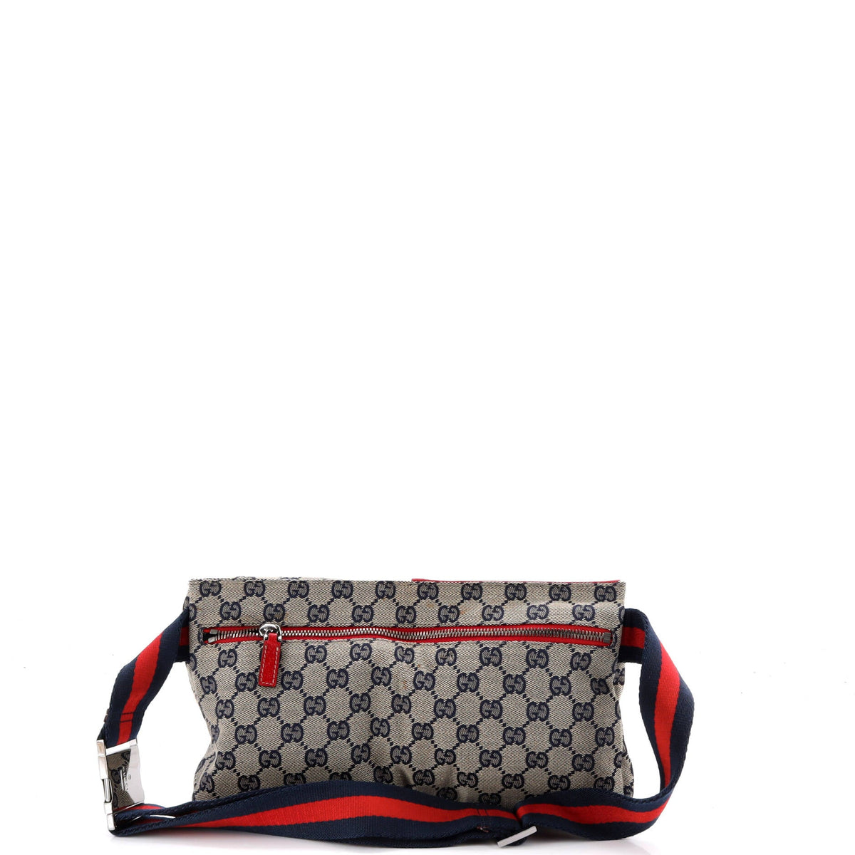 Vintage Double Belt Bag GG Canvas with Leather