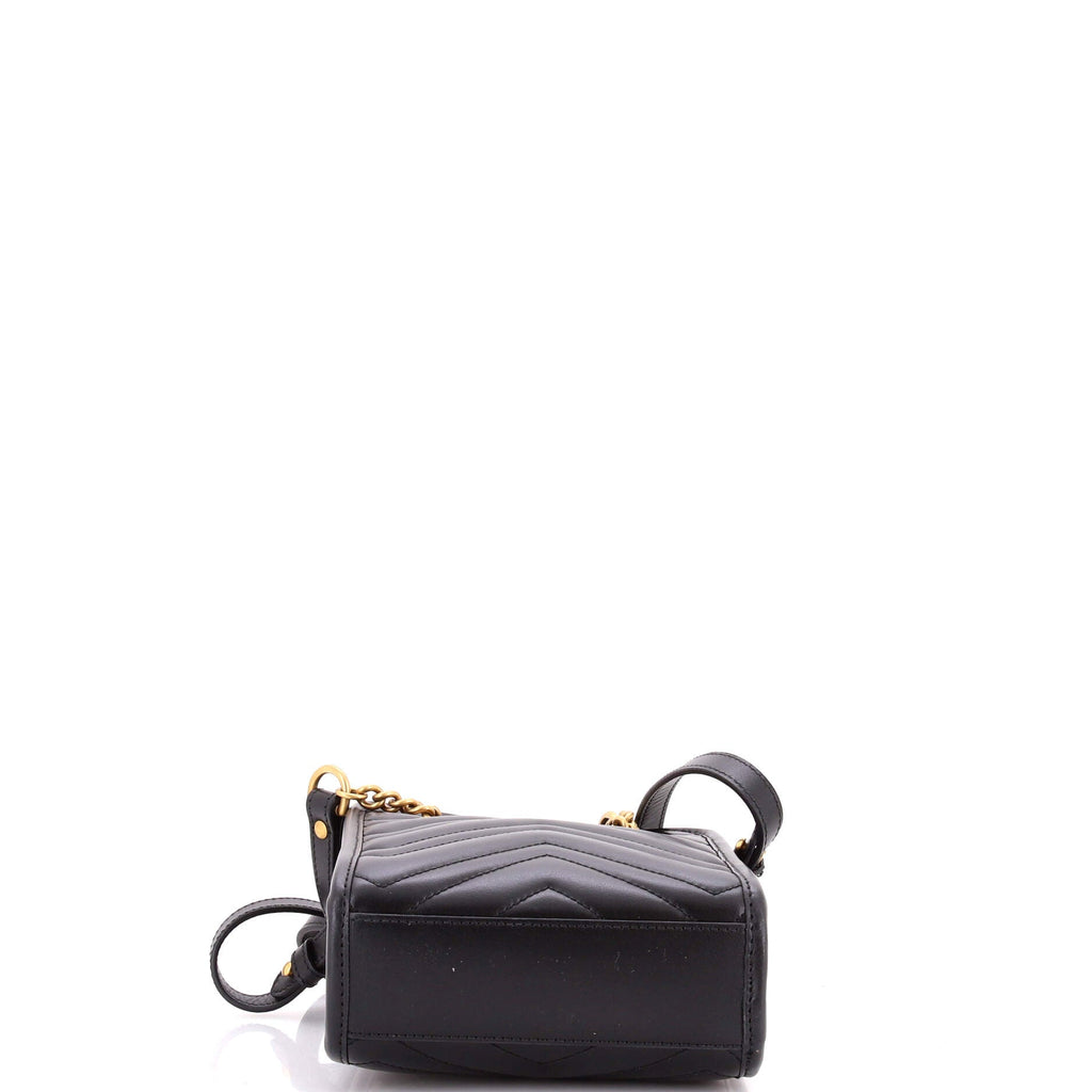 GG Marmont Handle Crossbody Bag Matelasse Leather Mini