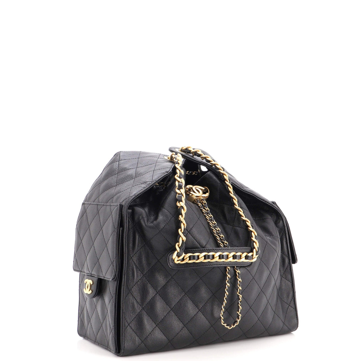 25 Hobo Bag Quilted Caviar Medium