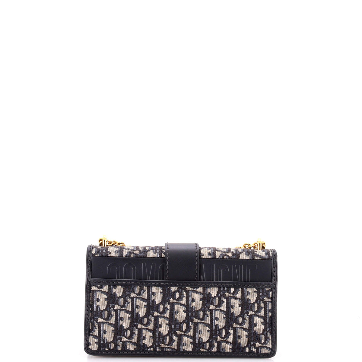 30 Montaigne Chain Flap Bag Oblique Canvas East West