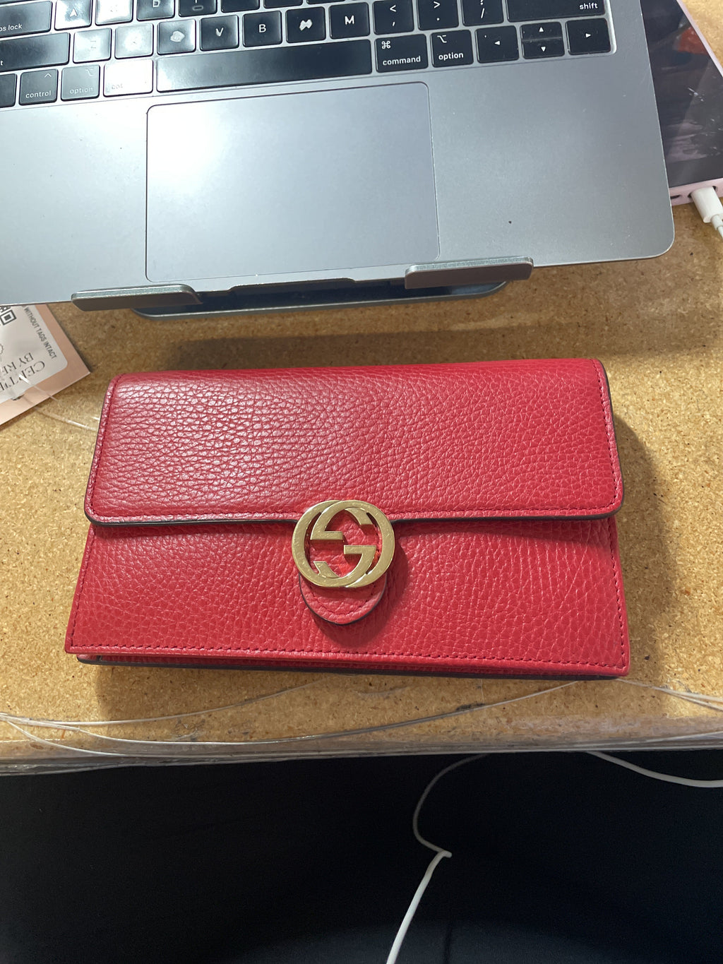 Interlocking Wallet on Chain Leather