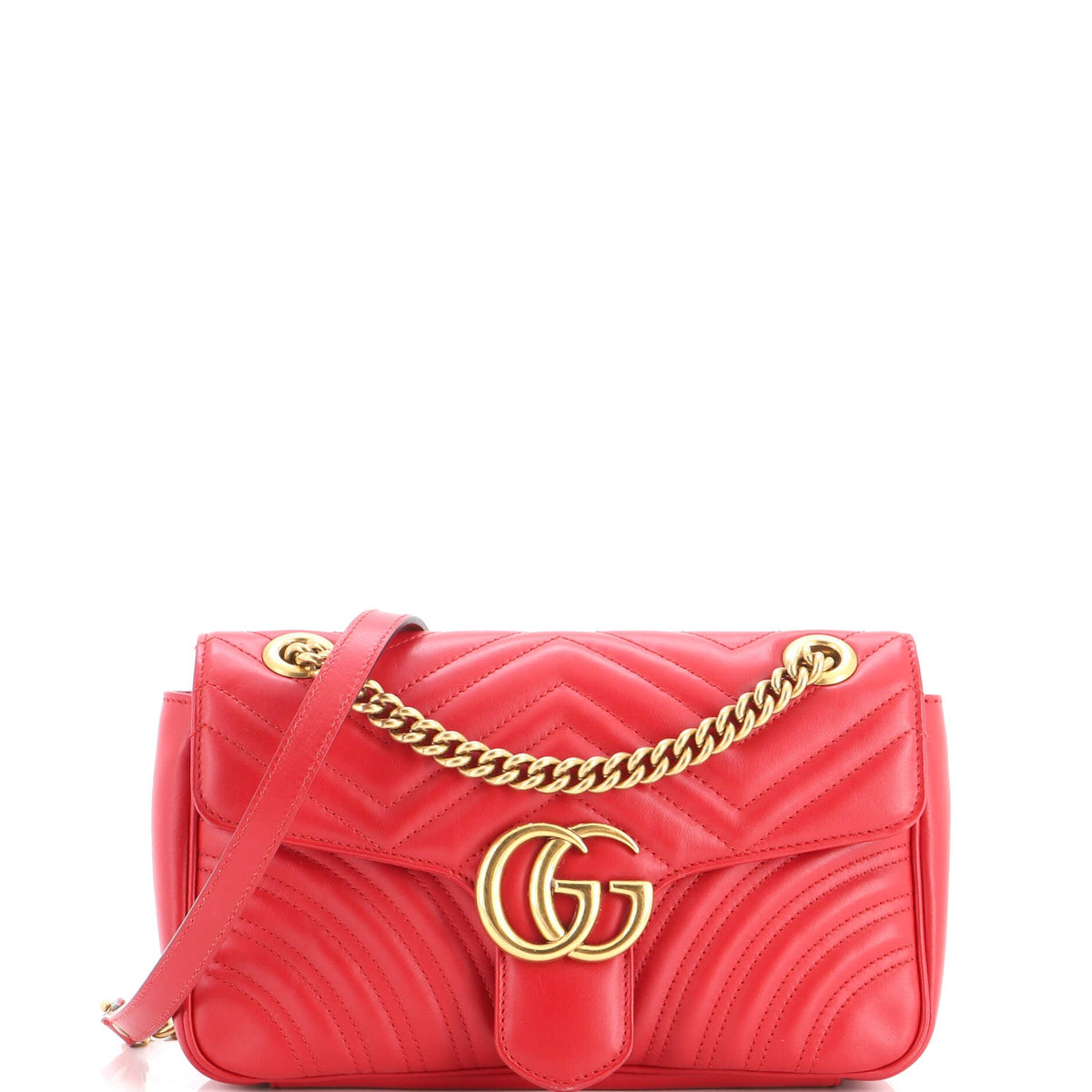 GG Marmont Flap Bag Matelasse Leather Small