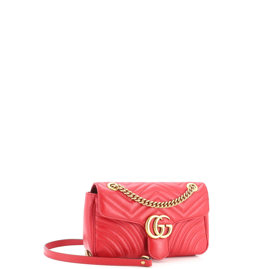 GG Marmont Flap Bag Matelasse Leather Small