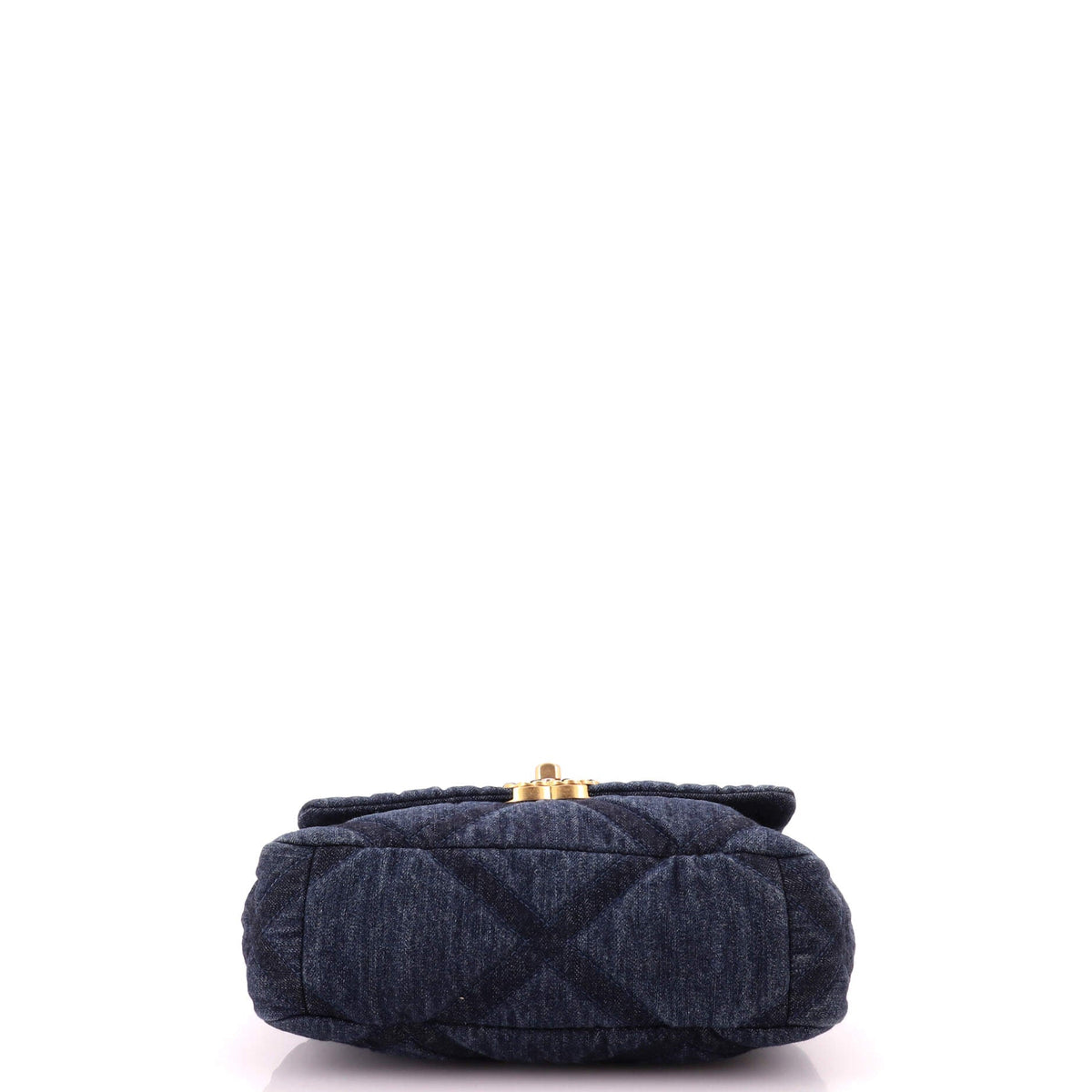 19 Flap Bag Quilted Denim Medium