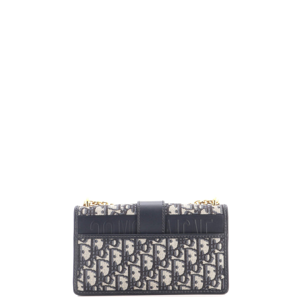 30 Montaigne Chain Flap Bag Oblique Canvas East West