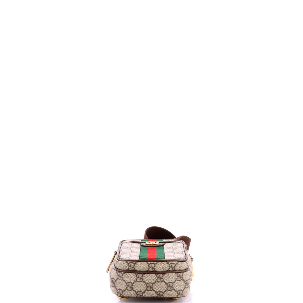 Ophidia Front Pocket Zip Crossbody Bag GG Coated Canvas Mini