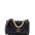 19 Wallet on Chain Quilted Goatskin