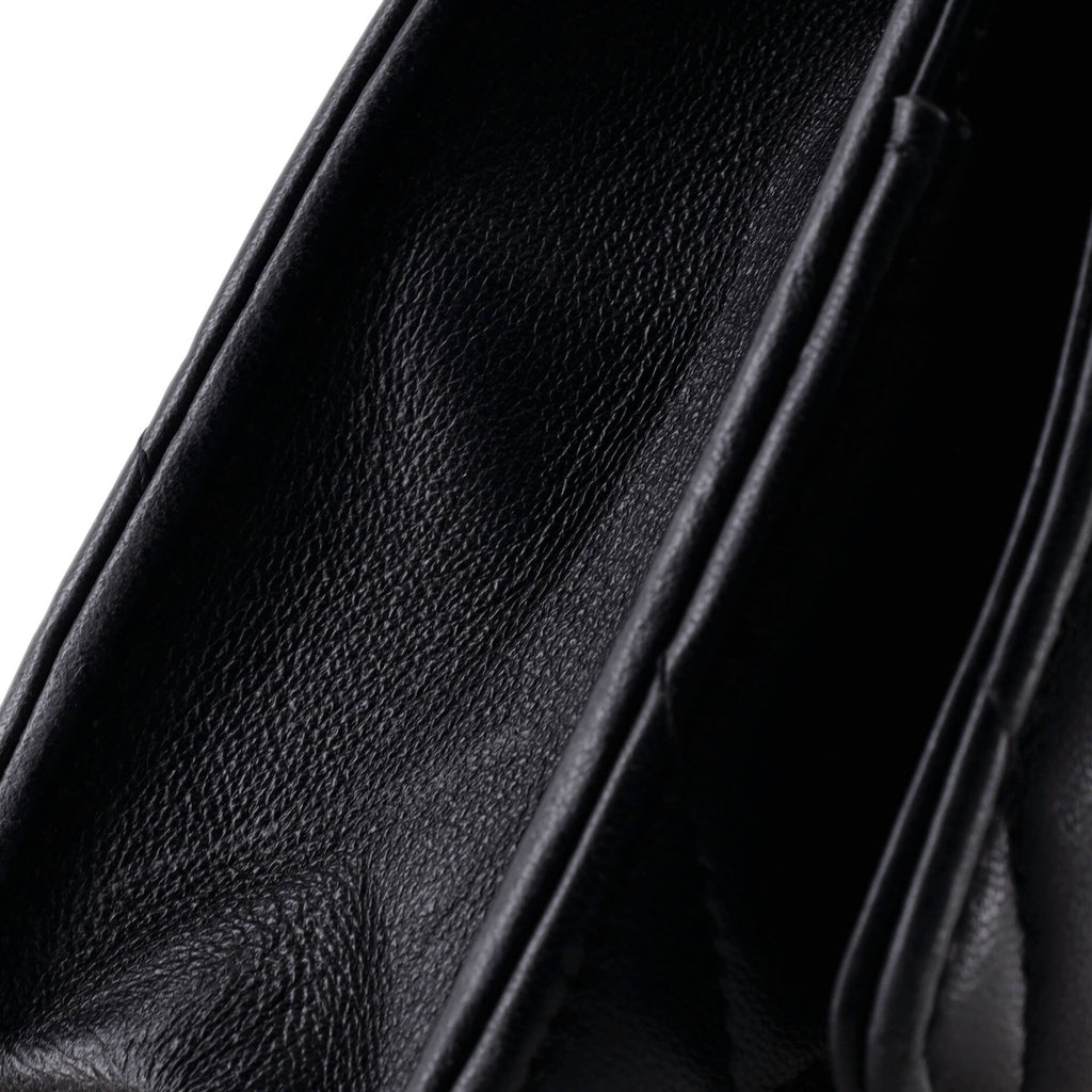 19 Wallet on Chain Quilted Goatskin