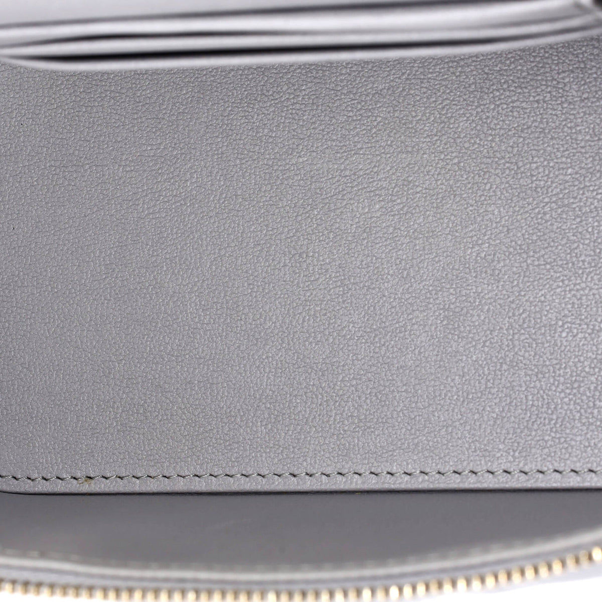 All Slide Long Vanity Case with Chain Quilted Lambskin Small