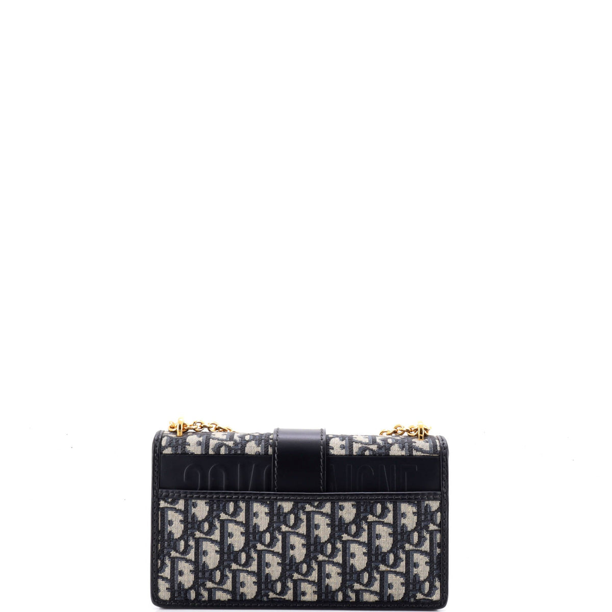 30 Montaigne Chain Flap Bag Oblique Canvas East West