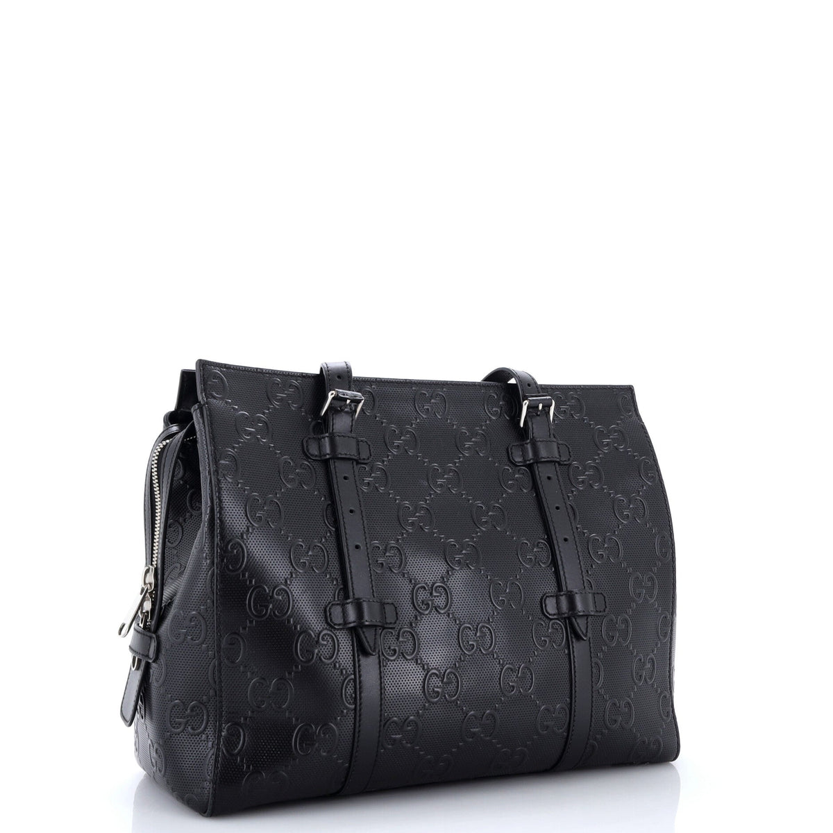 Tote Bag GG Embossed Perforated Leather Medium