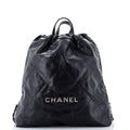 22 Chain Backpack Quilted Calfskin Large