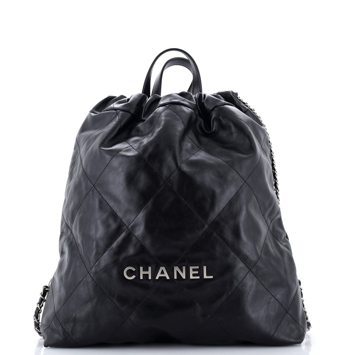 22 Chain Backpack Quilted Calfskin Large