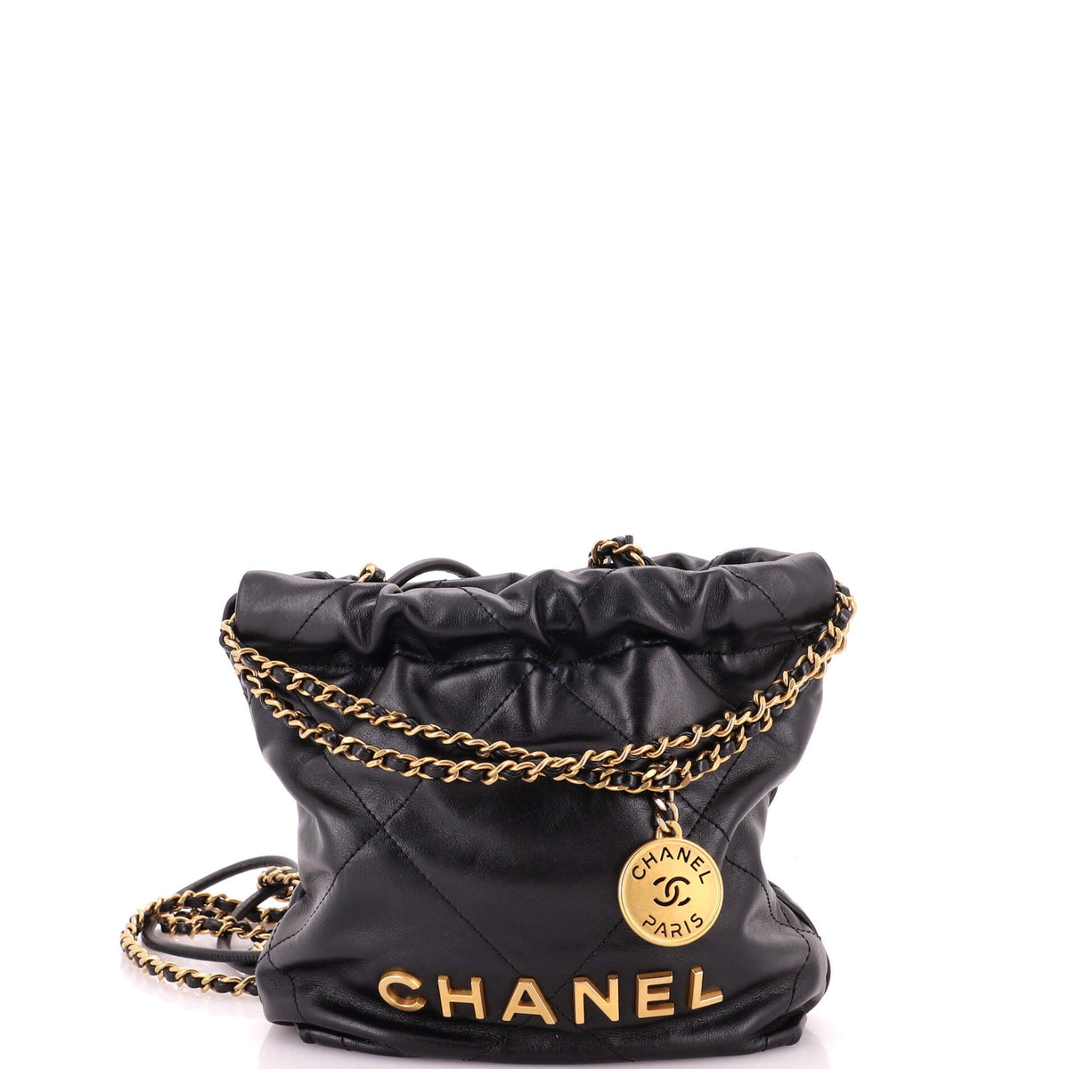 22 Chain Hobo Quilted Calfskin Mini
