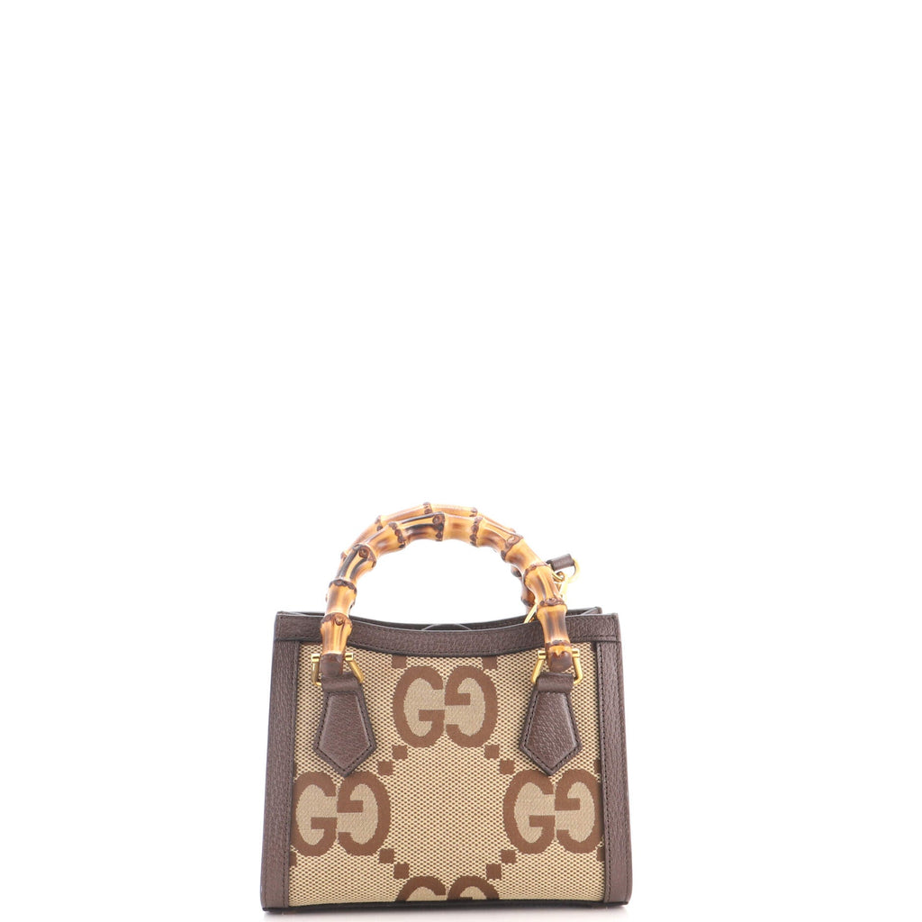 Diana NM Bamboo Handle Tote Jumbo GG Canvas Mini