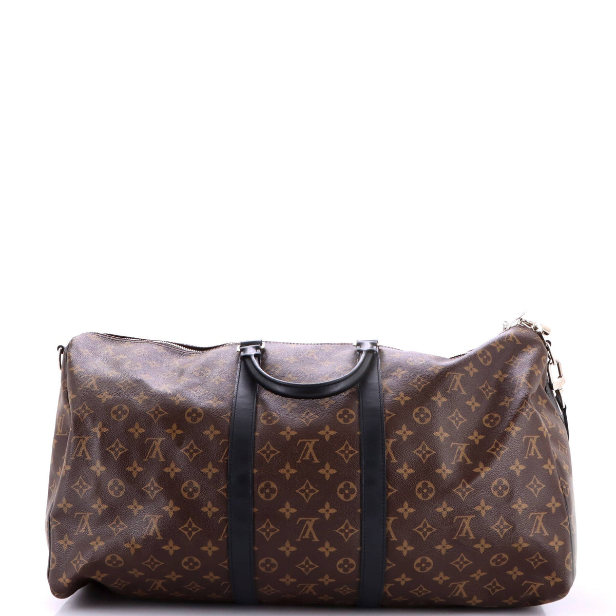 Keepall Bandouliere Bag Macassar Monogram Canvas 55