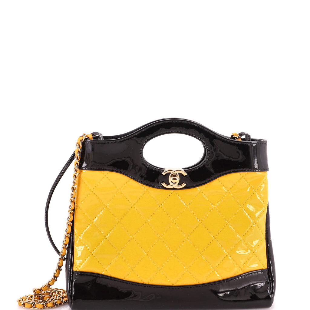 31 Shopping Bag Quilted Patent Mini