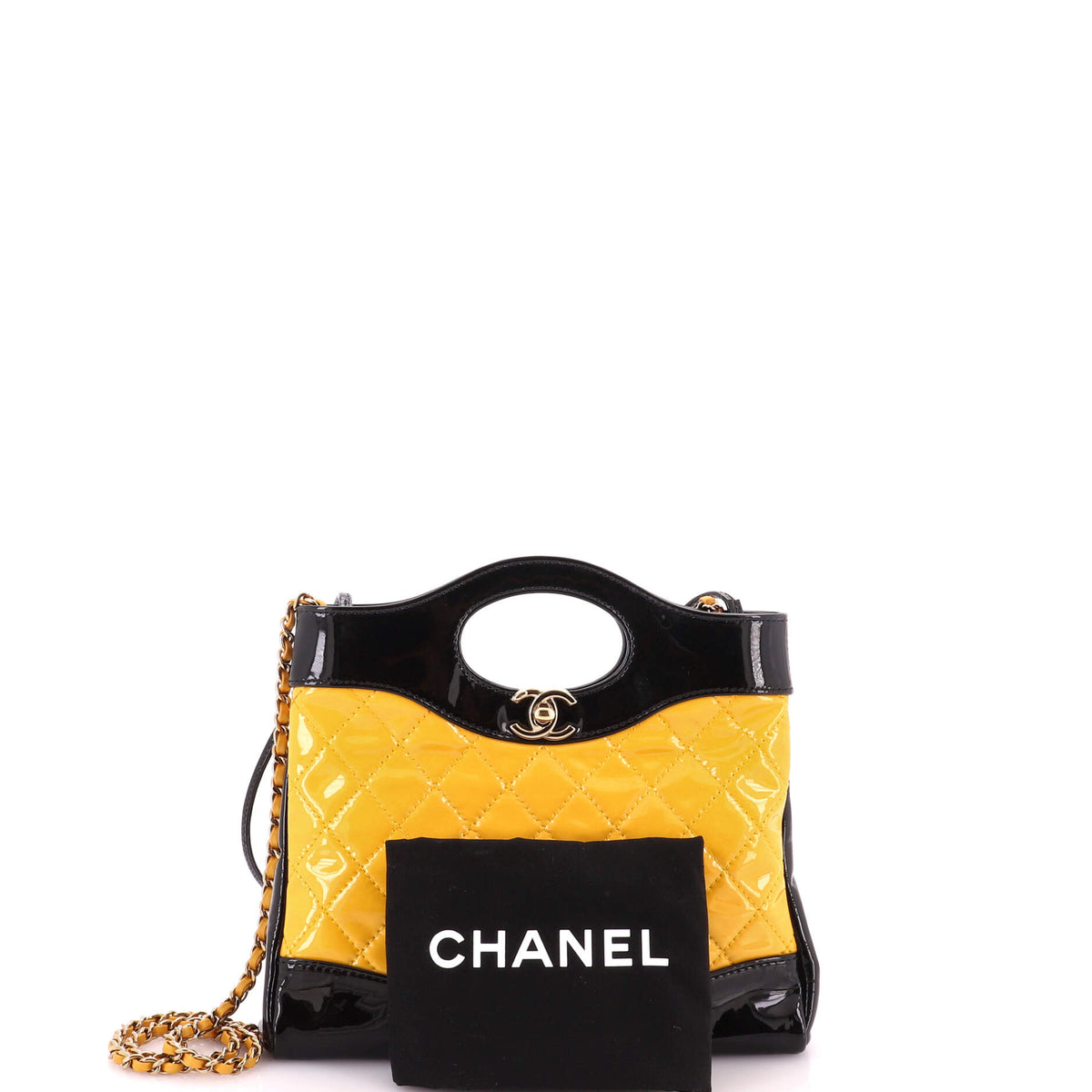31 Shopping Bag Quilted Patent Mini