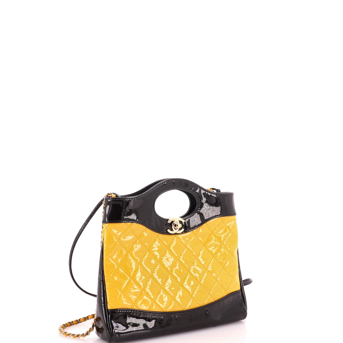31 Shopping Bag Quilted Patent Mini
