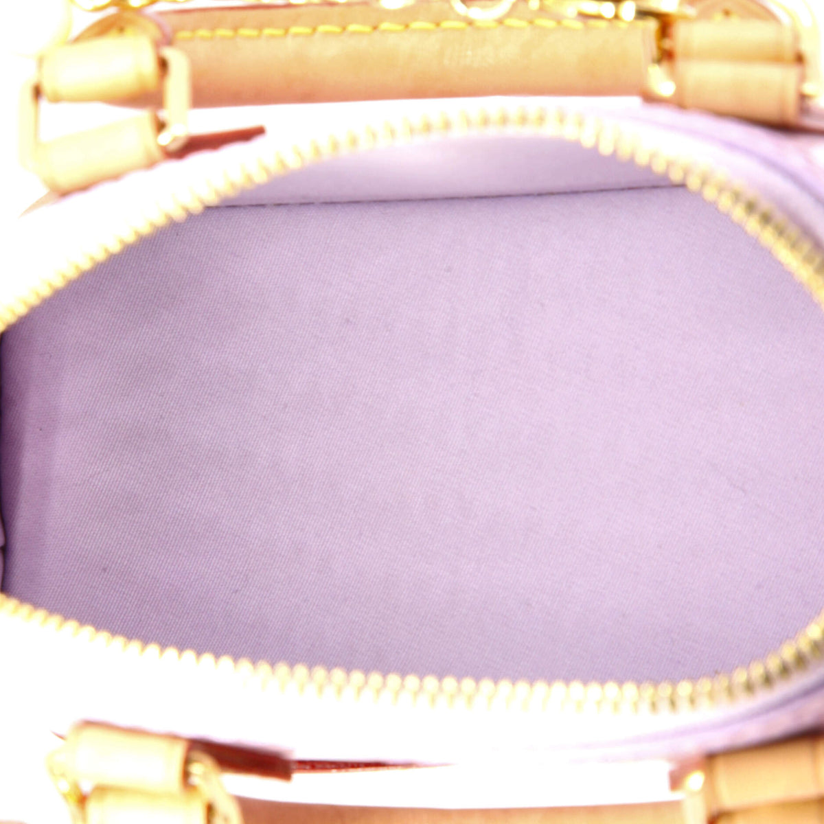 Alma Charm Chain Handbag Monogram Vernis Nano