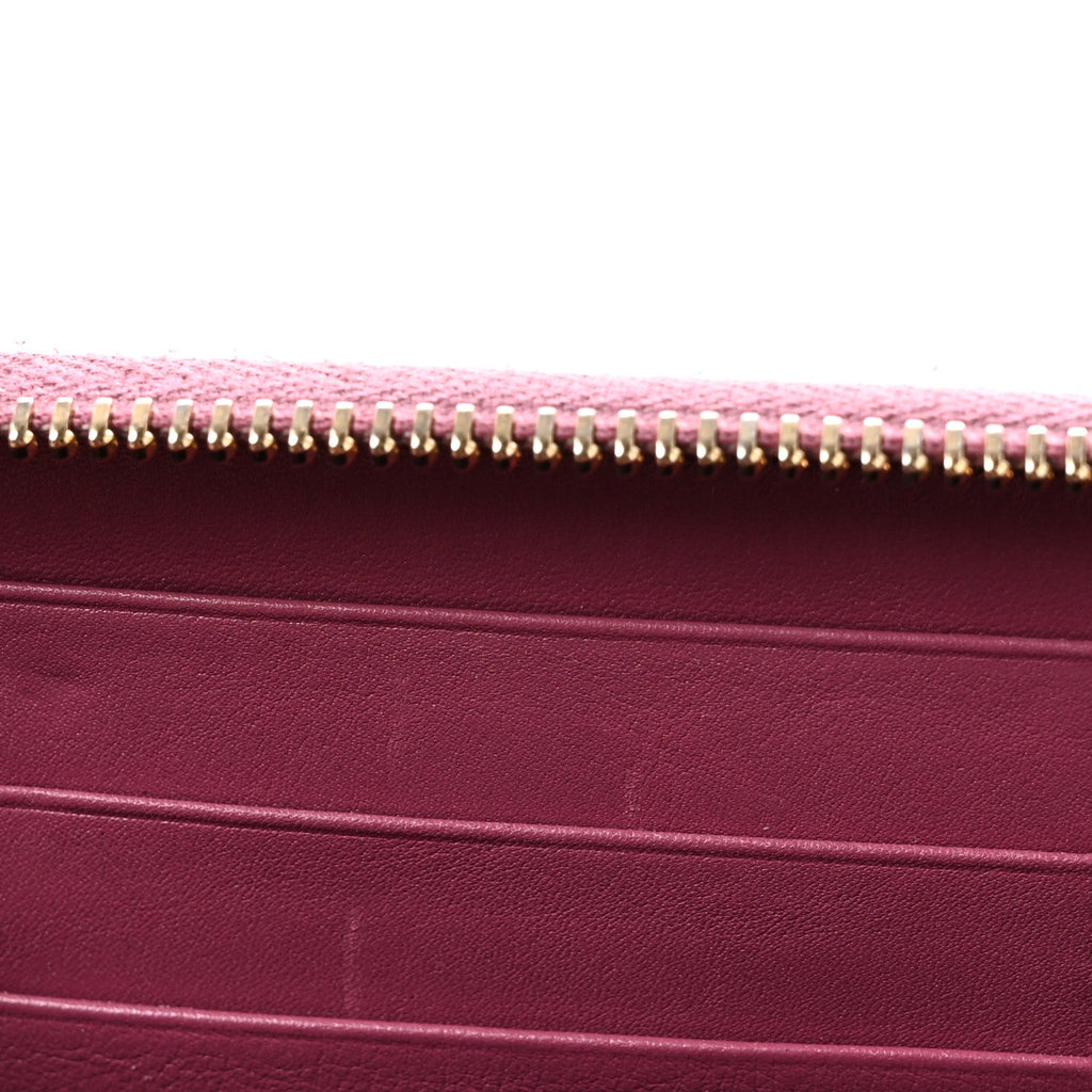 Guccissima Signature Microguccissima Bree Zip Around Wallet Purple