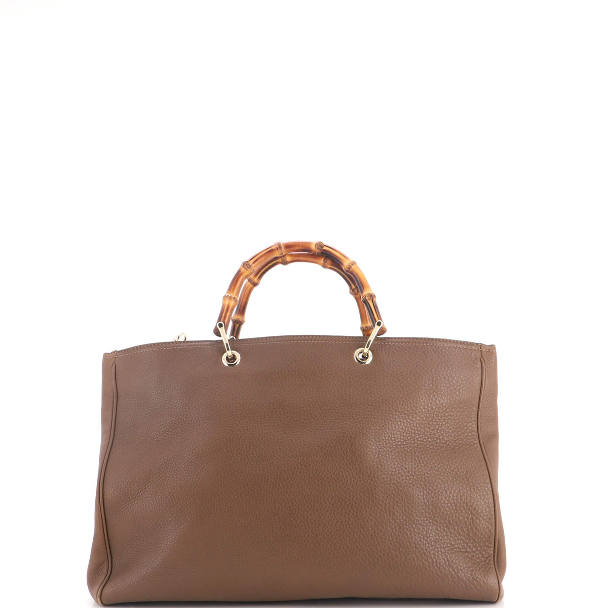 Bamboo Shopper Tote Leather Large