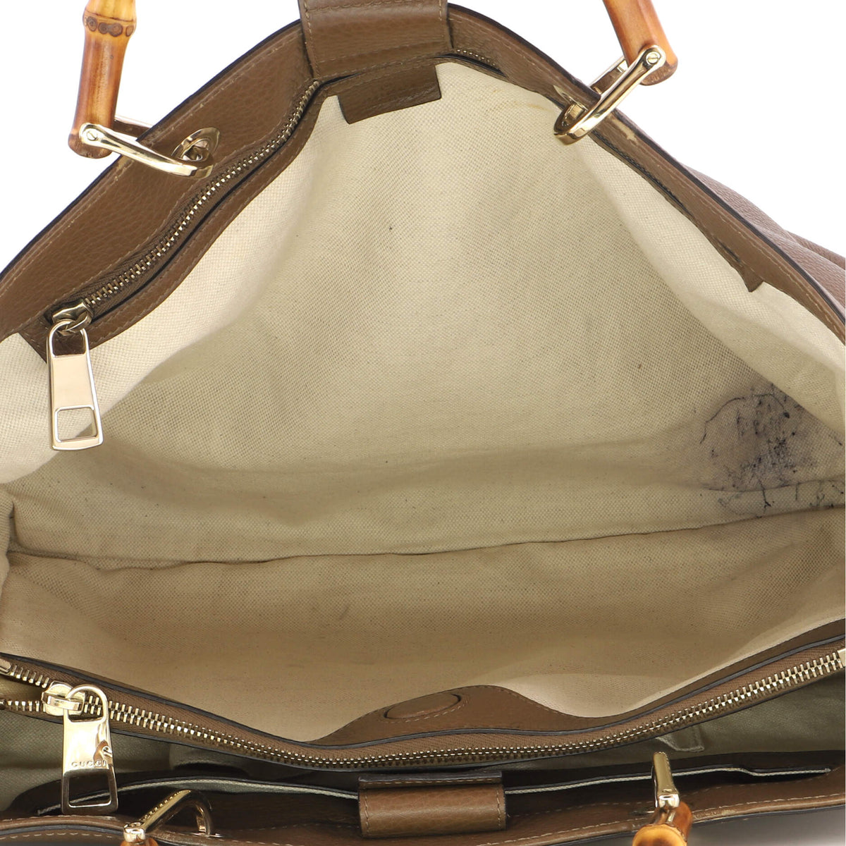 Bamboo Shopper Tote Leather Large