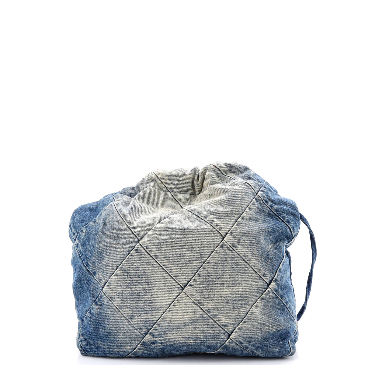22 Chain Hobo Quilted Denim Small