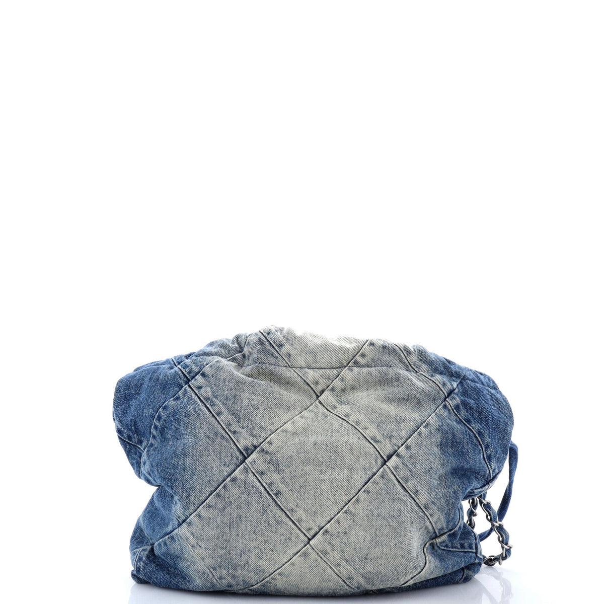 22 Chain Hobo Quilted Denim Small