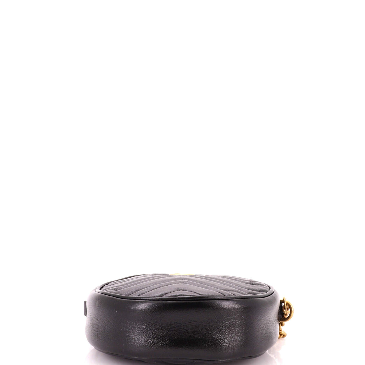 GG Marmont Round Shoulder Bag Matelasse Leather Mini