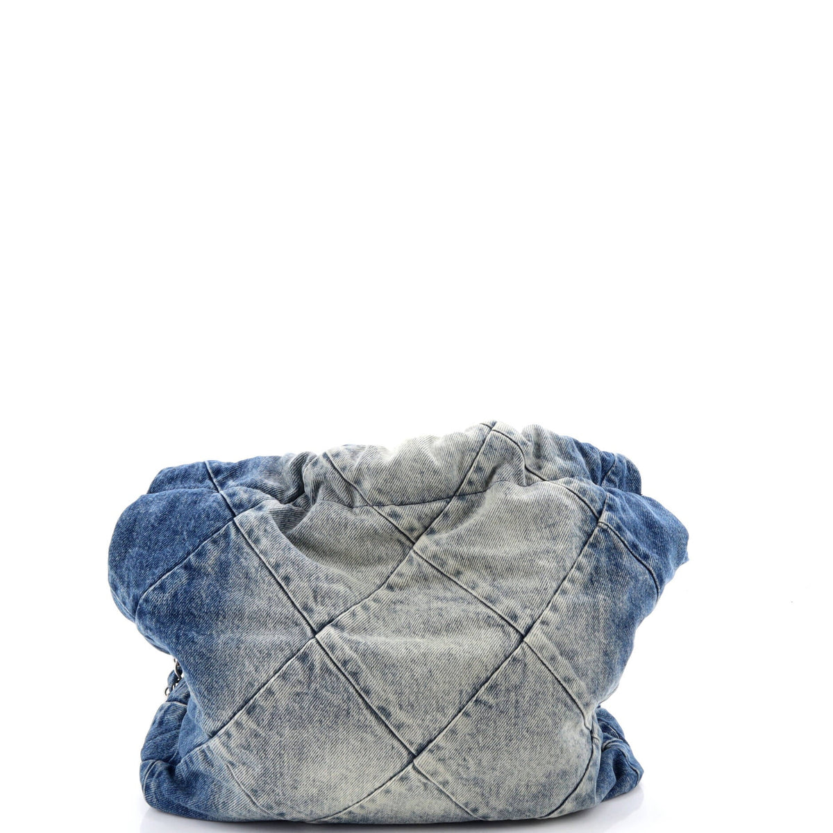 22 Chain Hobo Quilted Denim Small