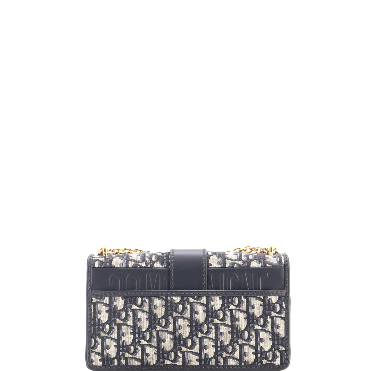 30 Montaigne Chain Flap Bag Oblique Canvas East West