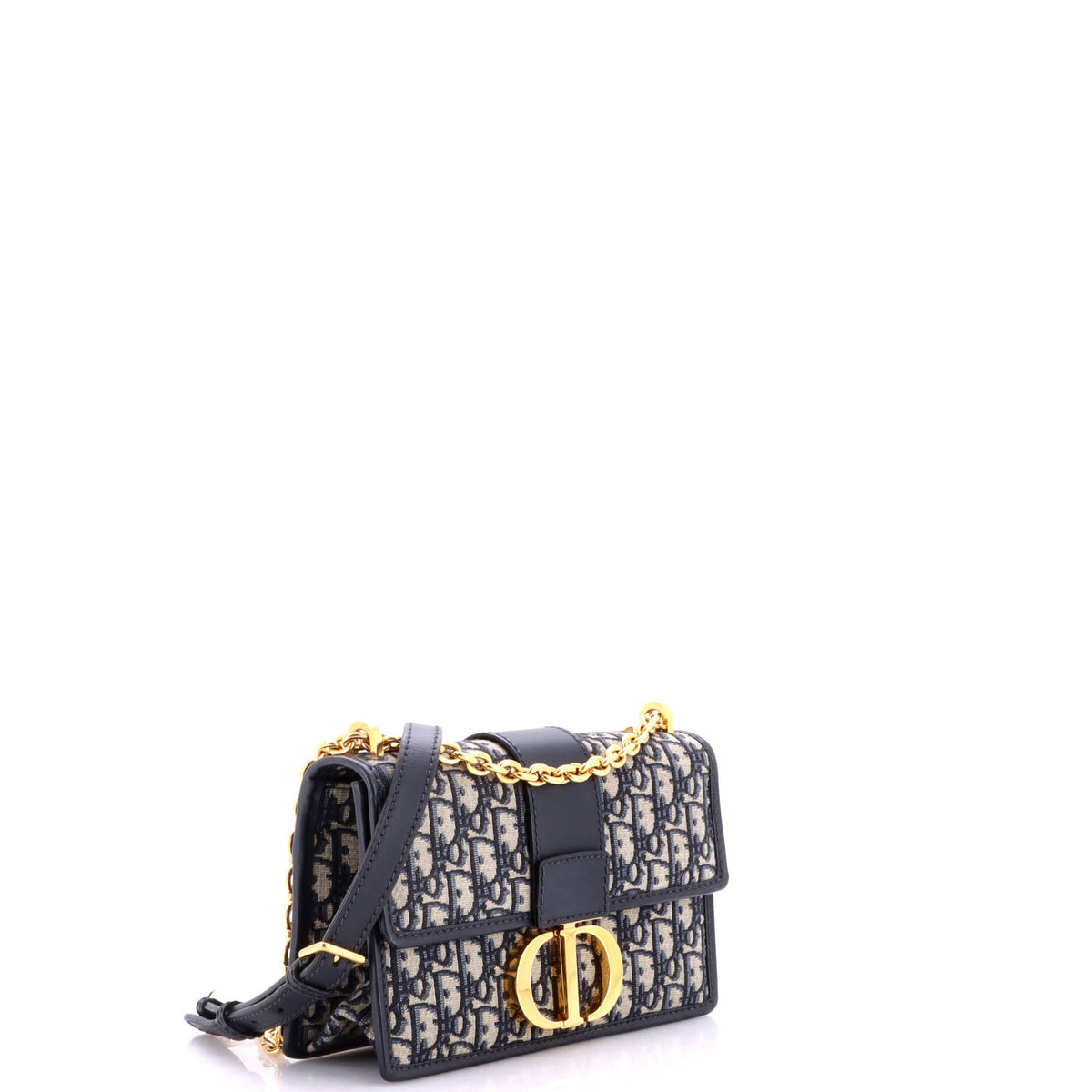 30 Montaigne Chain Flap Bag Oblique Canvas