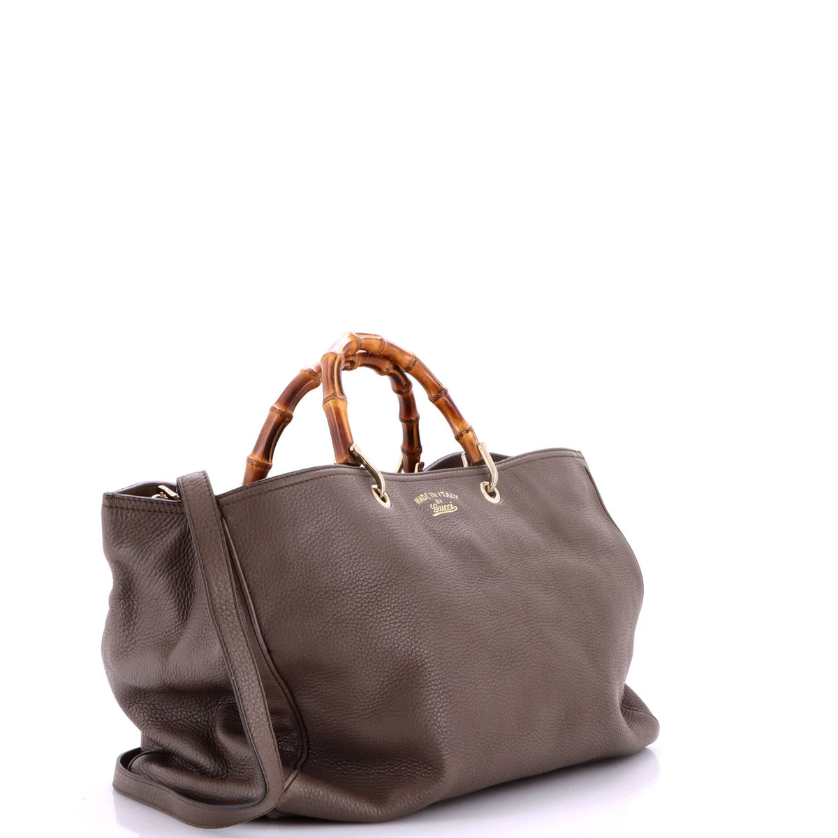 Bamboo Shopper Tote Leather Large