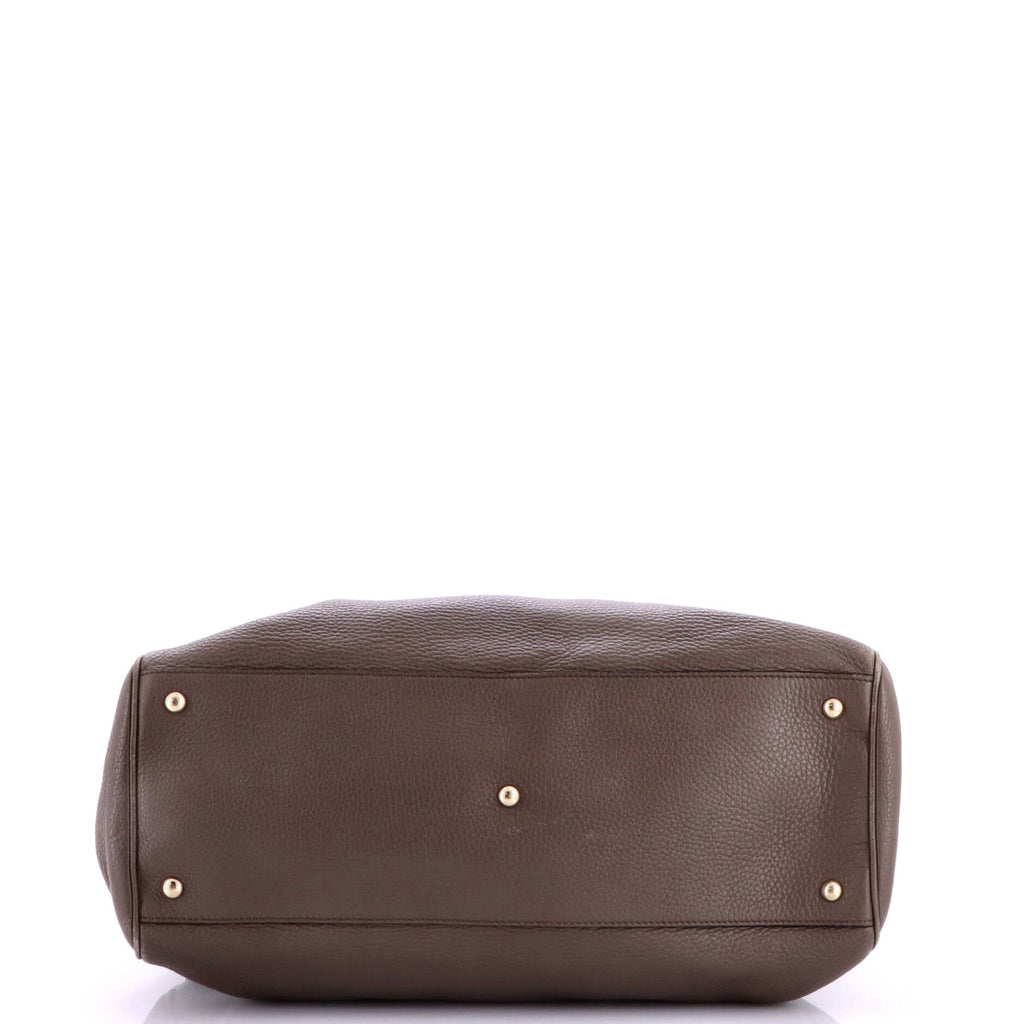 Bamboo Shopper Tote Leather Large