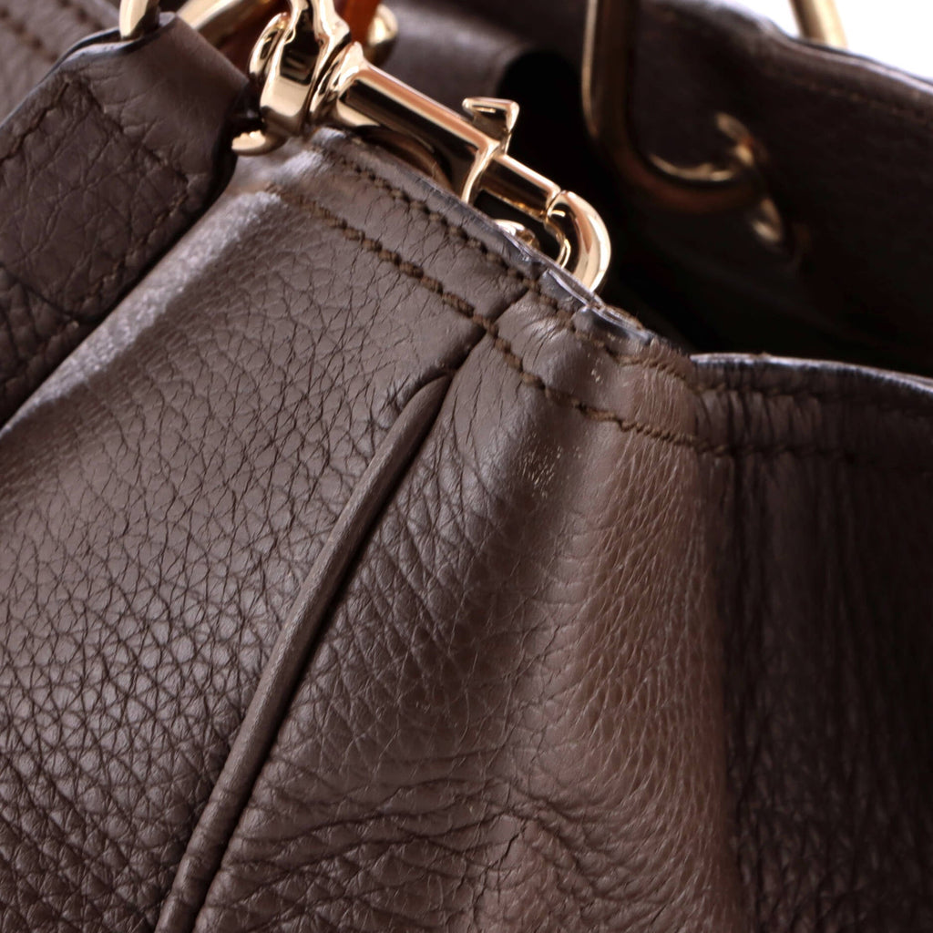 Bamboo Shopper Tote Leather Large