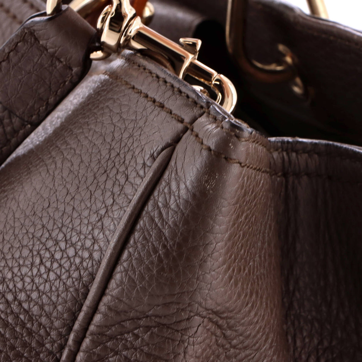 Bamboo Shopper Tote Leather Large