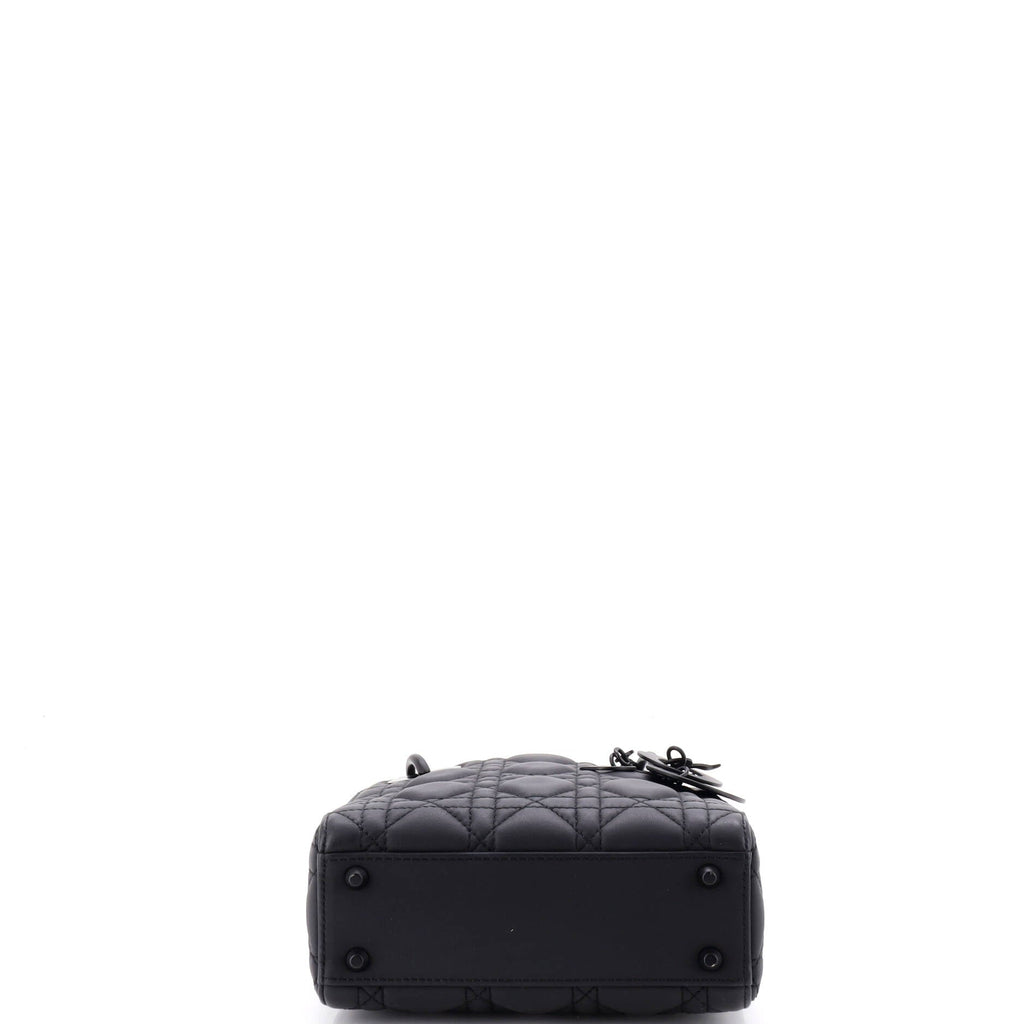Ultra Matte Lady Dior Chain Bag Cannage Quilt Calfskin Mini