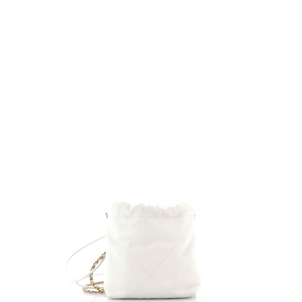 22 Chain Hobo Quilted Caviar Mini