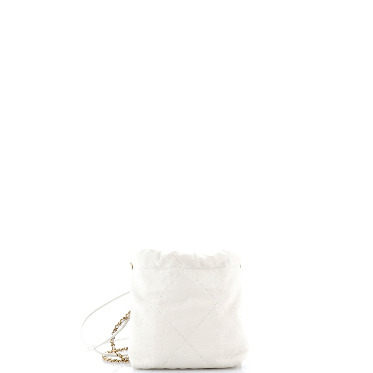 22 Chain Hobo Quilted Caviar Mini