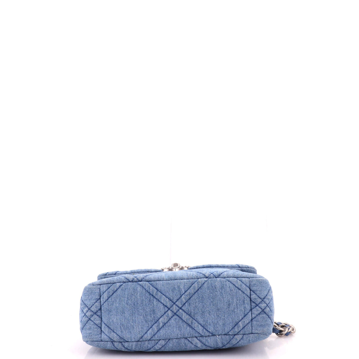 19 Flap Bag Quilted Denim Medium
